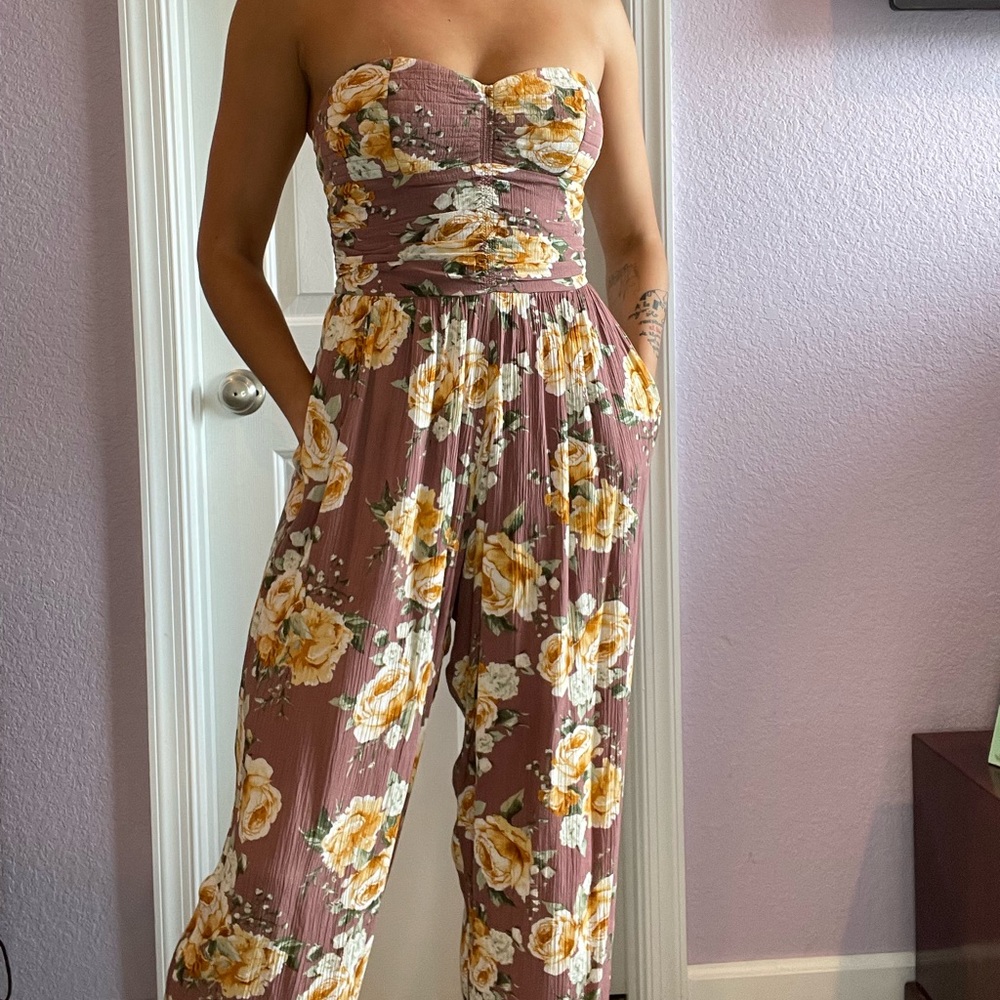 Band of Gypsies Dust Rose Floral print romper